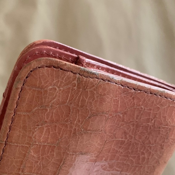 Miu Miu Croc Embossed Leather Twisted Lock Wallet - Picture 14 of 16